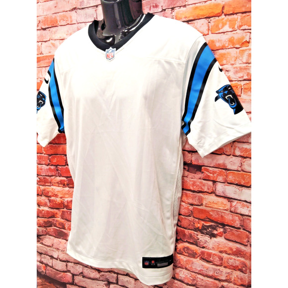 Carolina Panthers Jersey Mens Medium White Nike NFL Football Sports Short Sleeve - Picture 4 of 8